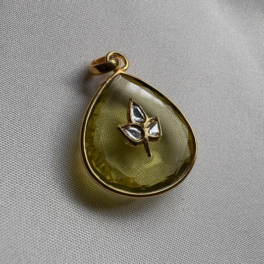 Limoncillo Pendant - 24 carat gold, 925 Silver