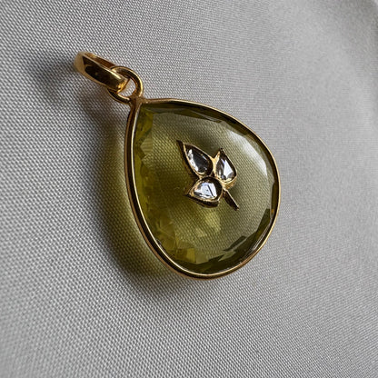 Limoncillo Pendant - 24 carat gold, 925 Silver