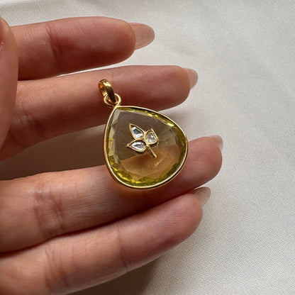 Limoncillo Pendant - 24 carat gold, 925 Silver