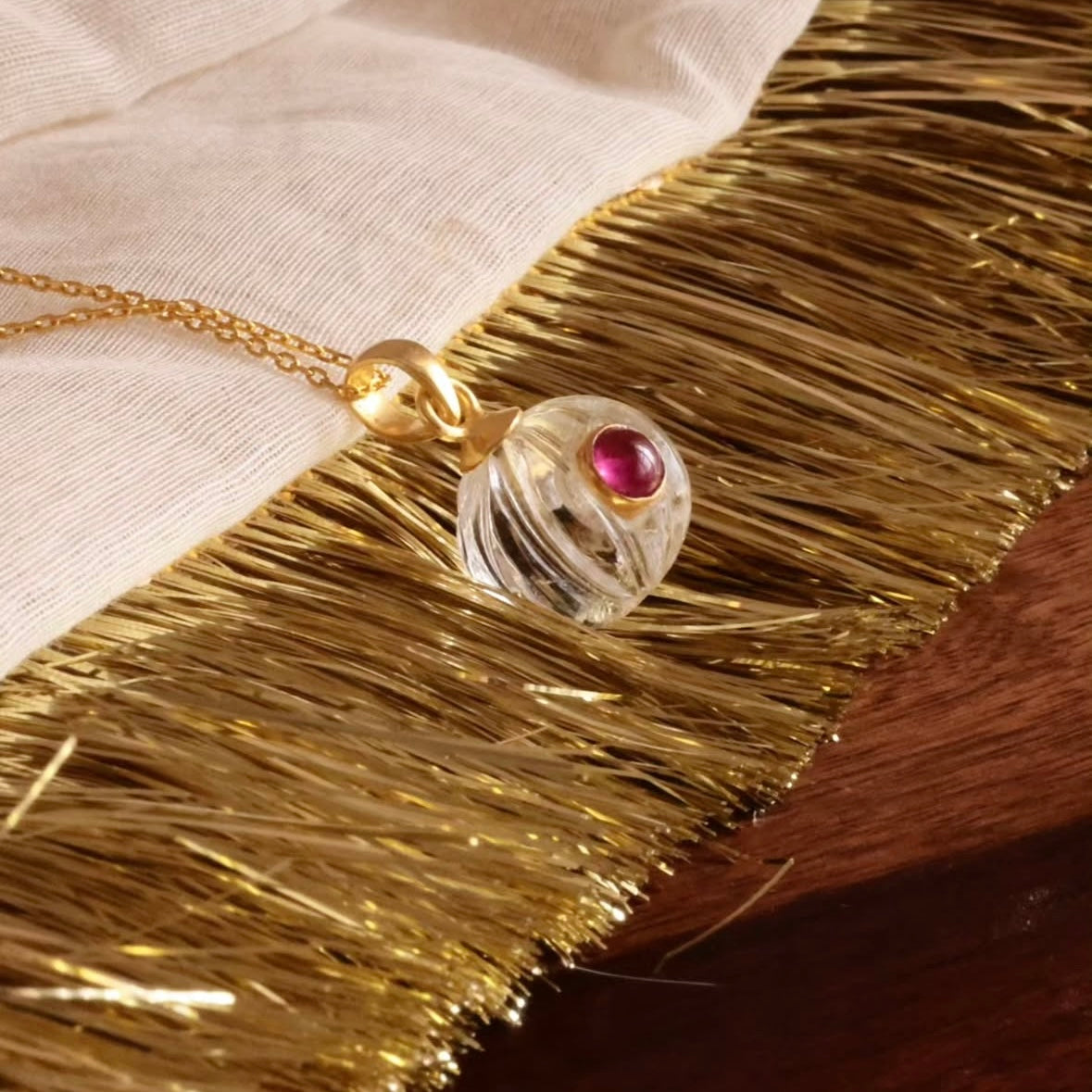 Melon Pendant - 925 Silver